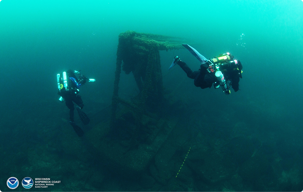 Scuba divers underwater.