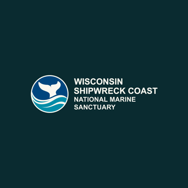 Wisconsin Shipwreck Coast National Marine Sanctuary logo.