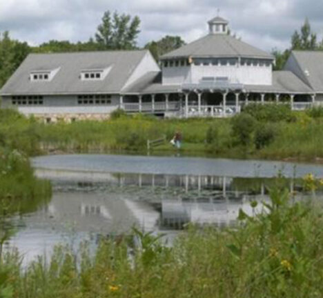 Exterior of nature center building.