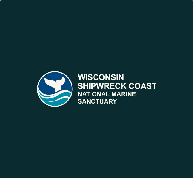 Wisconsin Shipwreck Coast National Marine Sanctuary logo.