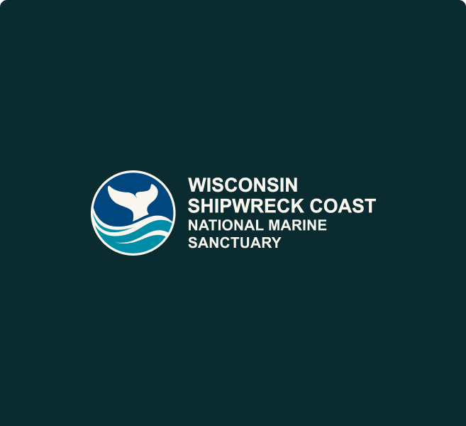 Wisconsin Shipwreck Coast National Marine Sanctuary logo.
